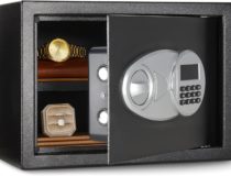 Amazon Basics Steel Security Safe and Lock Box with Electronic Keypad Secure Documents Storage