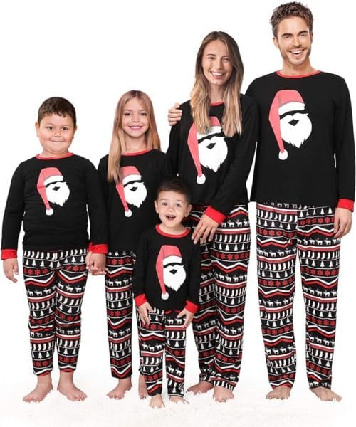 Matching Holiday Christmas Pajamas Family Matching Pjs Set Xmas Jammies for Couples Youth