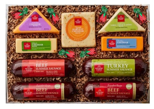 Luxury Gifts for Foodies Amazon Hickory Farms Cheese & Sausage Lover's Holiday Collection with Strawberry Bon Bons Strategicaly Added for a Sweet Touch