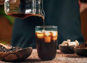 Pouring Cold Brew Coffee
