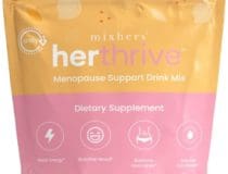 Mixhers Herthrive Menopause Support Drink Mix Women's Menopause Supplements Hormone Balance Multivitamin With Maca Root & Black Cohosh Sugar Free Vegan Drink Packets Raspberry Peach