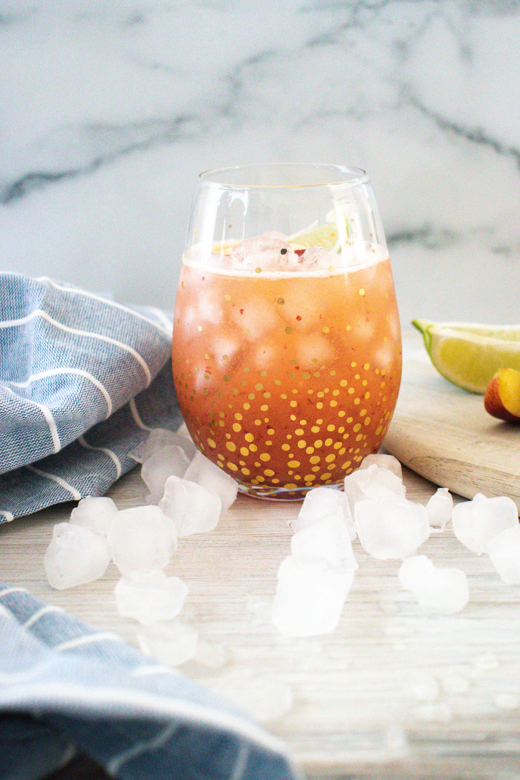 Peach Moscow Mule Muddled Cocktail Recipe