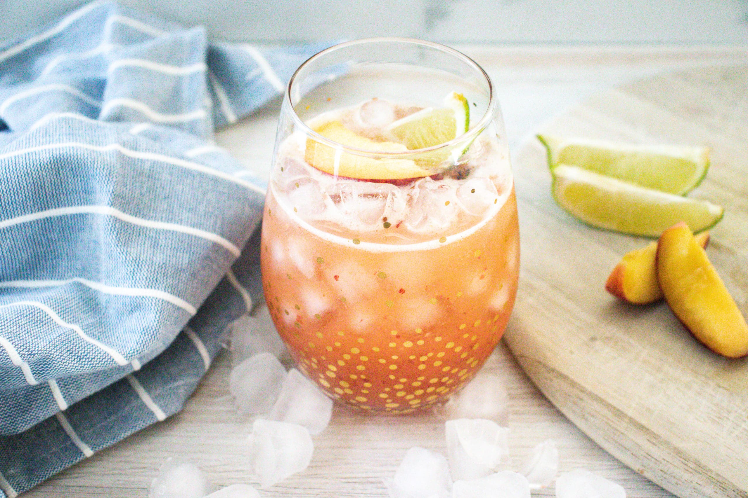 Peach Moscow Mule Muddled Cocktail Recipe