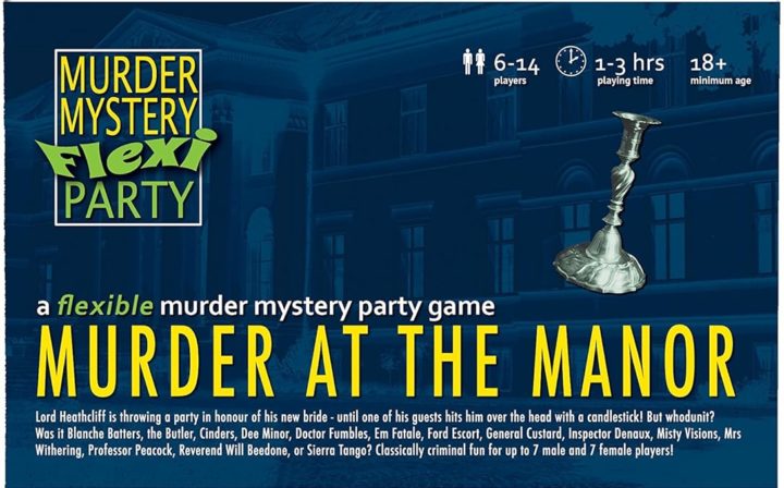 Murder at The Manor Player Murder Mystery Flexi Party Dinner Party Game