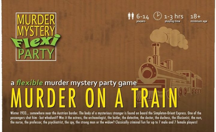 Murder on a Train Player Murder Mystery Flexi Party Dinner Party Game