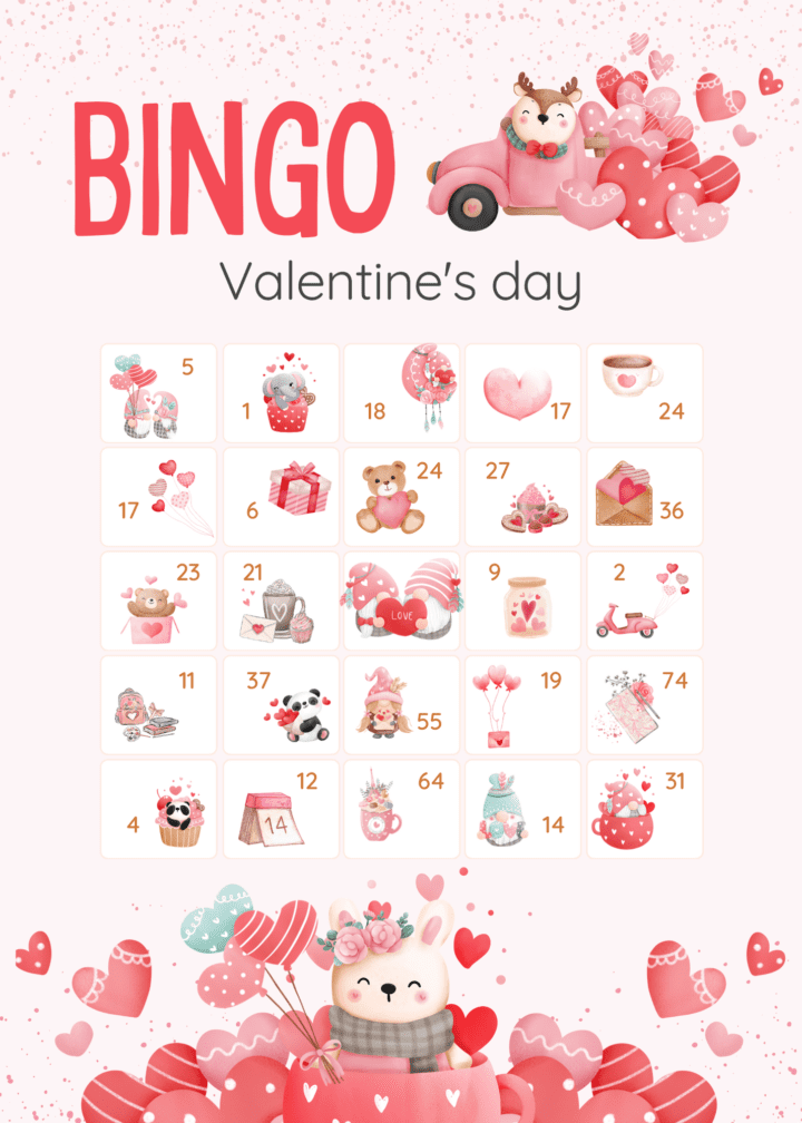 Valentine's Day Bingo Printable
