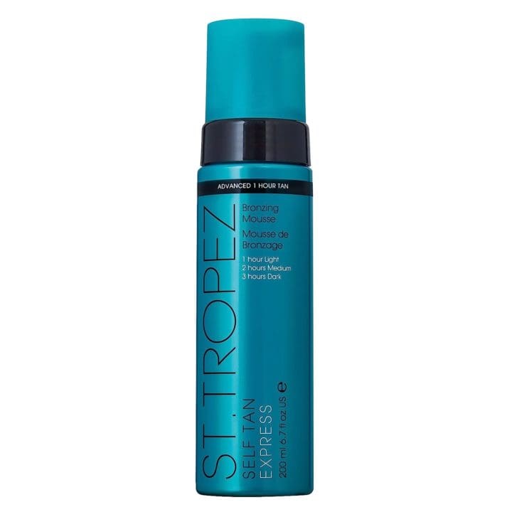 St Tropez Self Tan Express Mousse Fast Acting Fake Tan Develops in Hours Streak Free Finish Vegan Natural & Cruelty Free