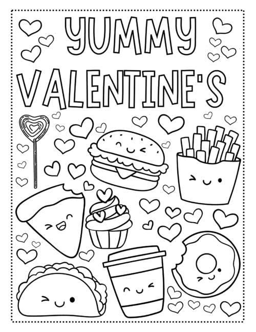 Valentine's Day Printable Coloring Pages