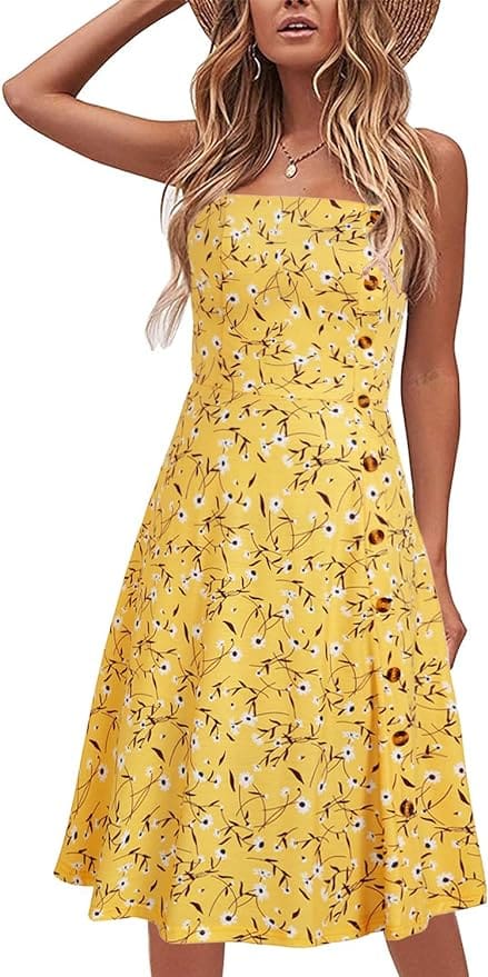 Spring Styles for Women Flower Dress