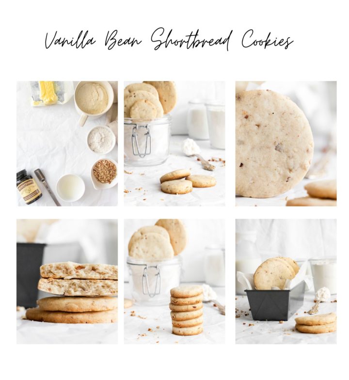 Shortbread Cookies with Pecans Collage