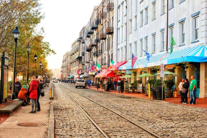 cobblestone street