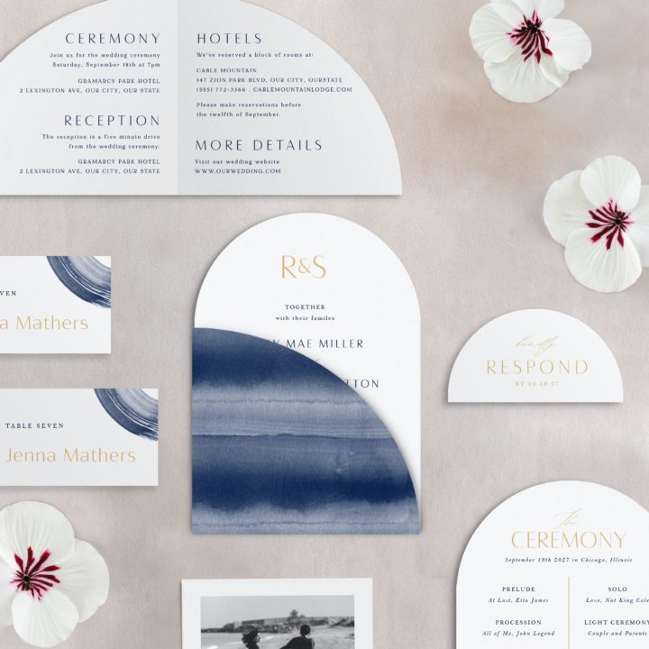 Arched Brushstrokes Suite Mockup