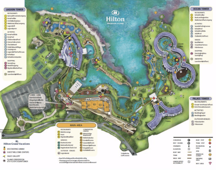 Hilton Waikoloa Village Map