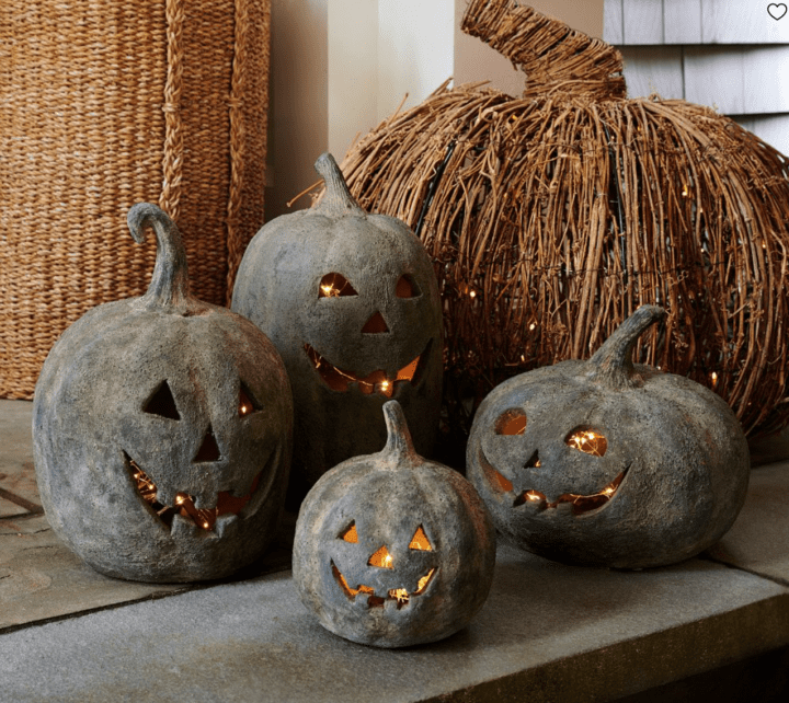Pottery Barn Handmade Terracotta Jack O' Lantern