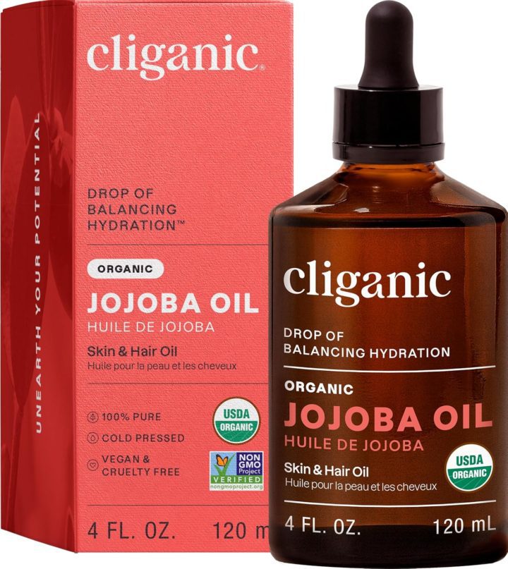 Cliganic Organic Jojoba Oil Vegan Makeup Cruelty Free Skincare