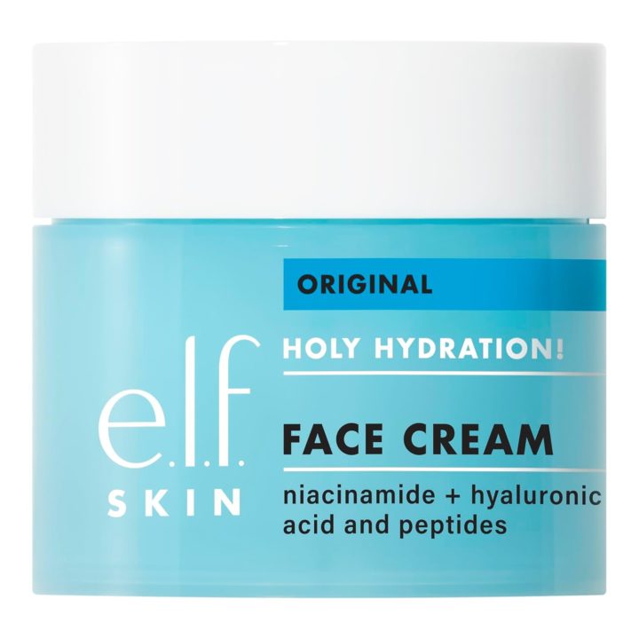 Vegan Makeup vegan skincare e l f SKIN Holy Hydration! Face Cream Moisturizer For Nourishing & Plumping Skin Infused With Hyaluronic Acid Vegan & Cruelty Free Oz