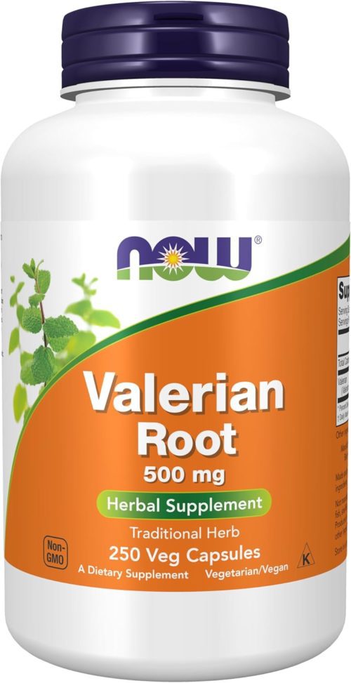 NOW Foods Supplements Valerian Root (Valeriana officinalis) mg Herbal Supplement Veg Capsules