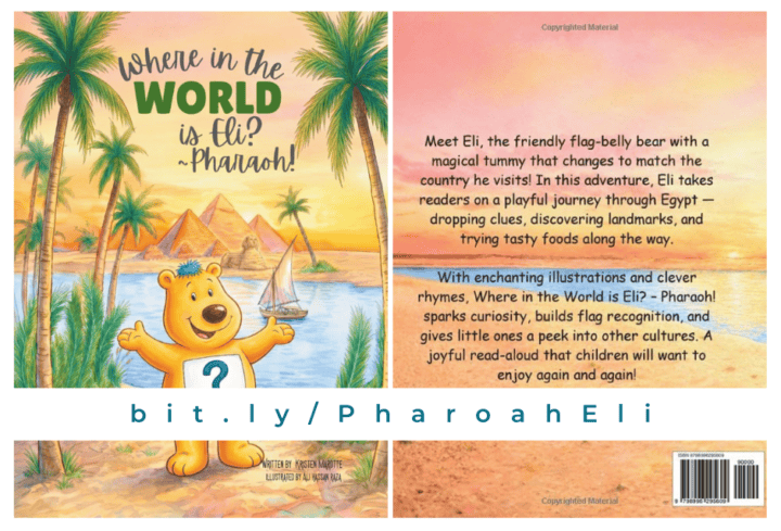 Eli the Flag Belly Bear Pharoah by Kristen Marotte