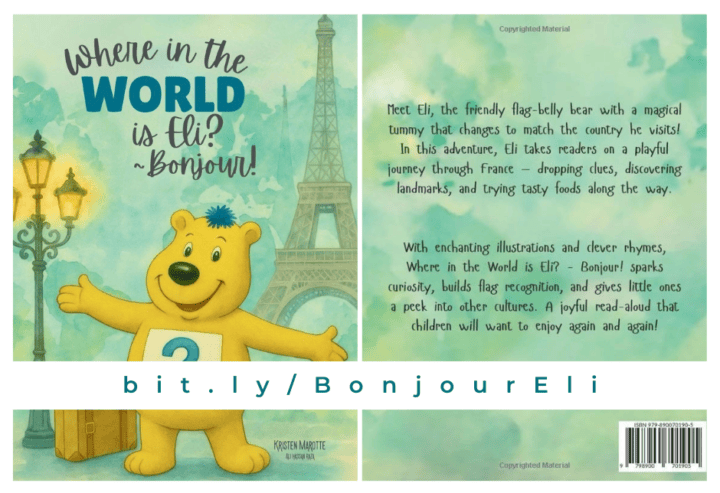 Eli the Flag Belly Bear by Kristen Marotte ()